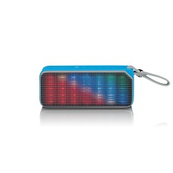 Bluetooth® speaker spatwaterdicht met party lights Lenco BT-191BU Blauw